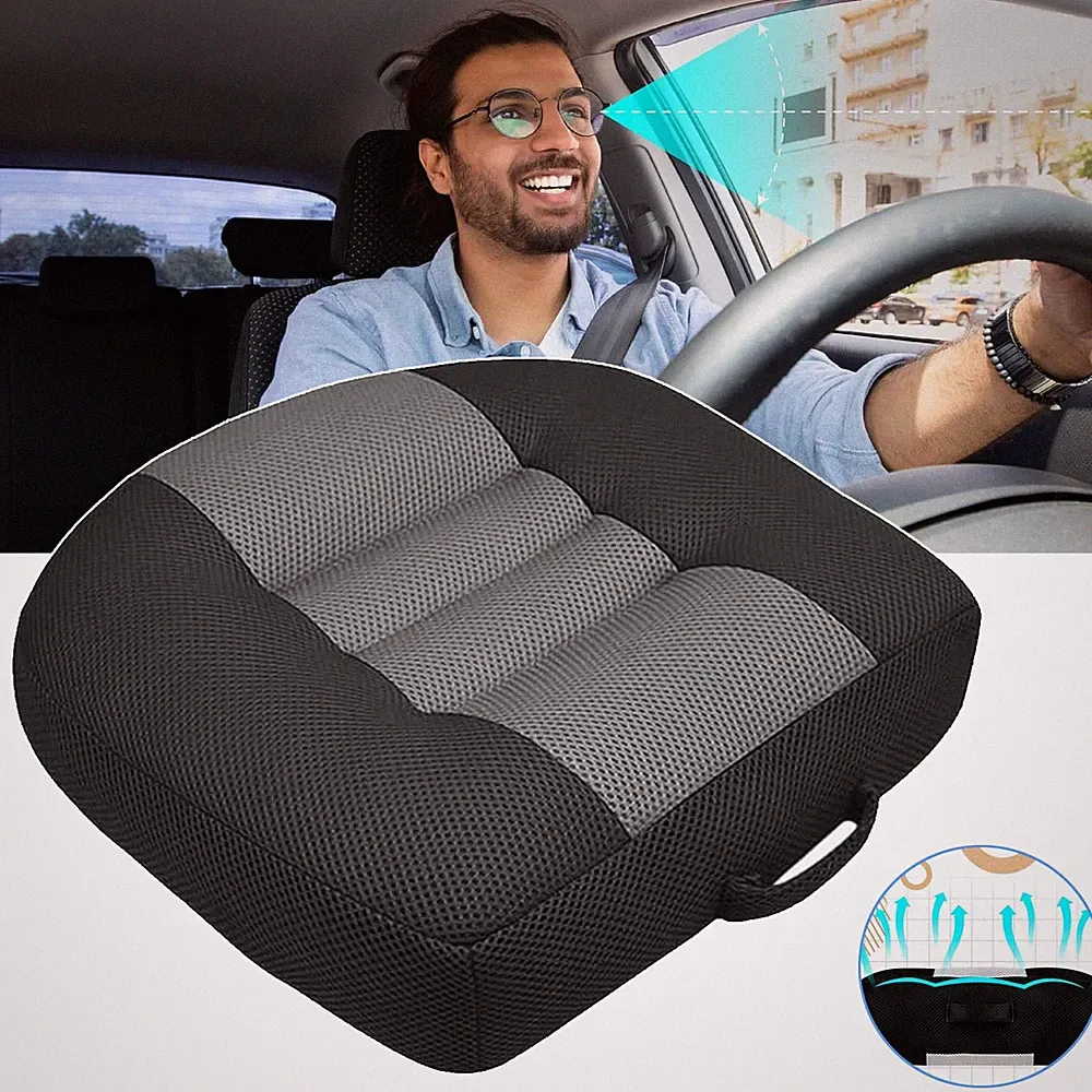10cm Sitzerhöhung Auto Orthopädische Sitzkissen Autositzkissen für Fahrersitz