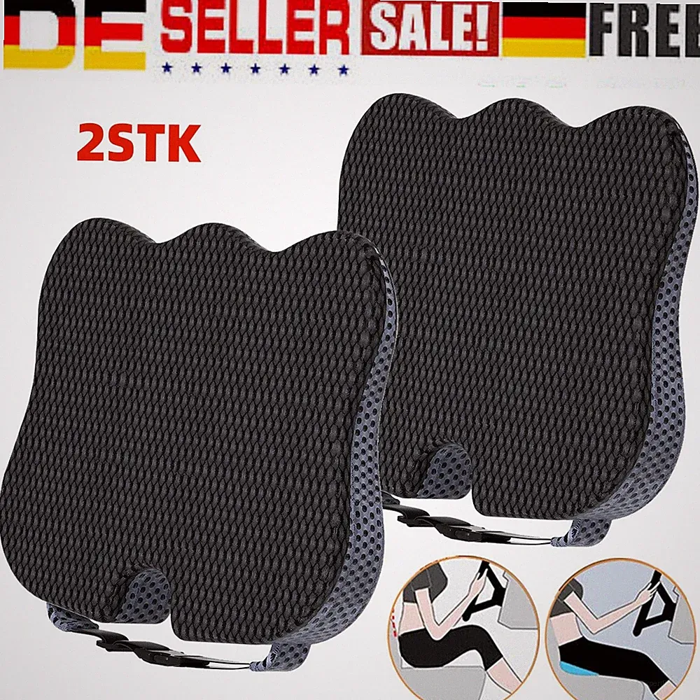 2×Sitzkissen Auto Keilkissen Orthopädisches Sitzkeilkissen Sitzkeil Sitzerhöhung