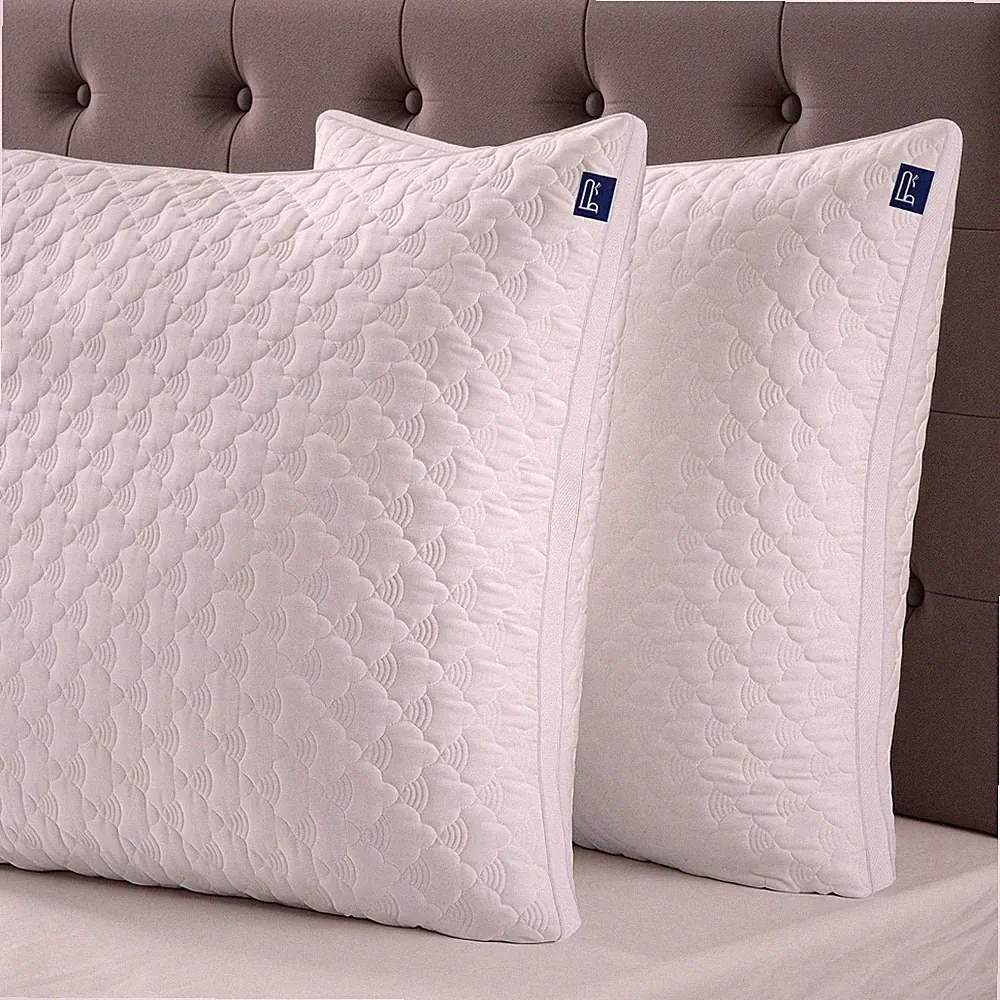 2 Stück Kopfkissen 80x80 40X80cm 3D weich Microfaser Kissen CertiPUR-US