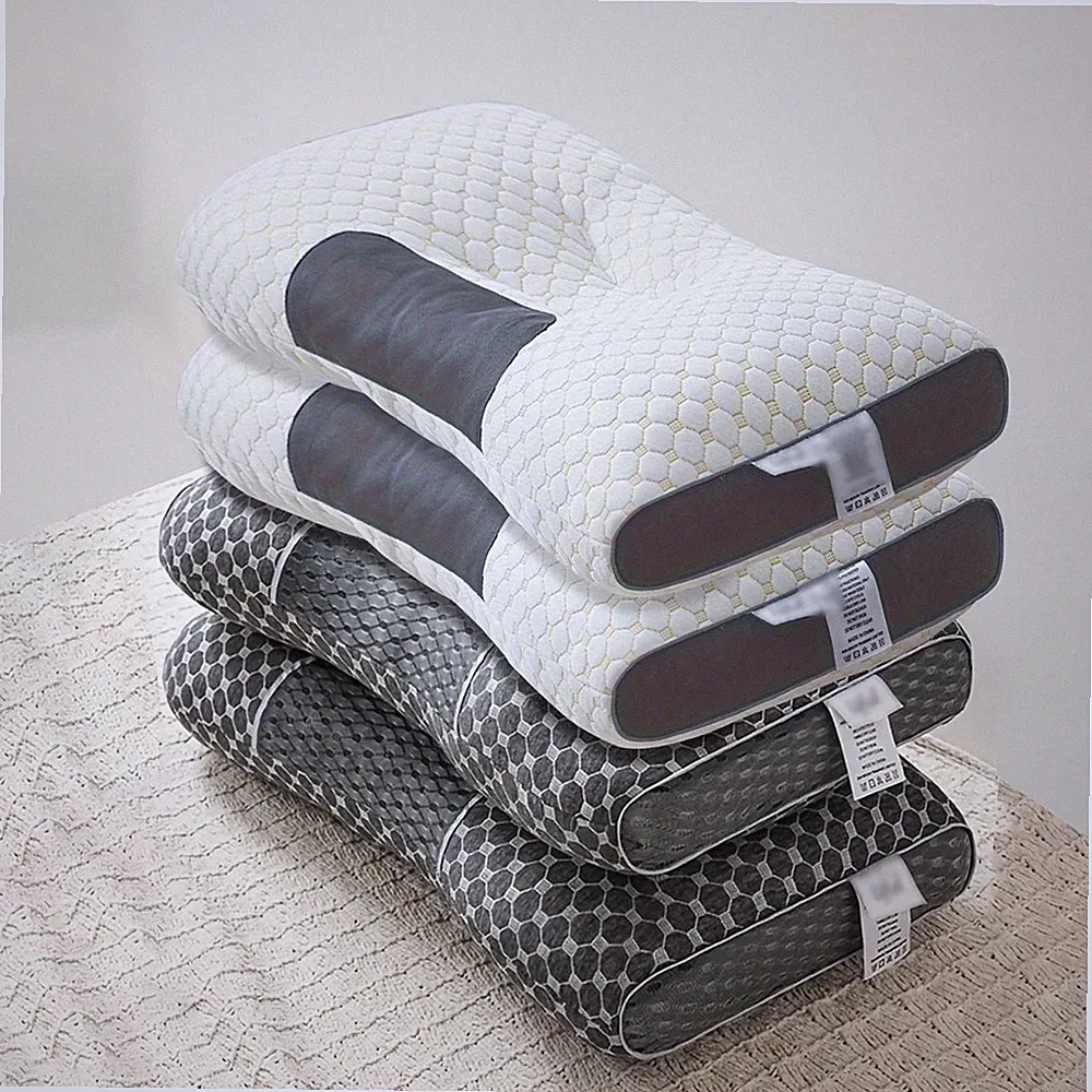 2Pcs Kissen Gesundheitskissen Orthopädisches Schulter Kissen Bequeme 2 Farben