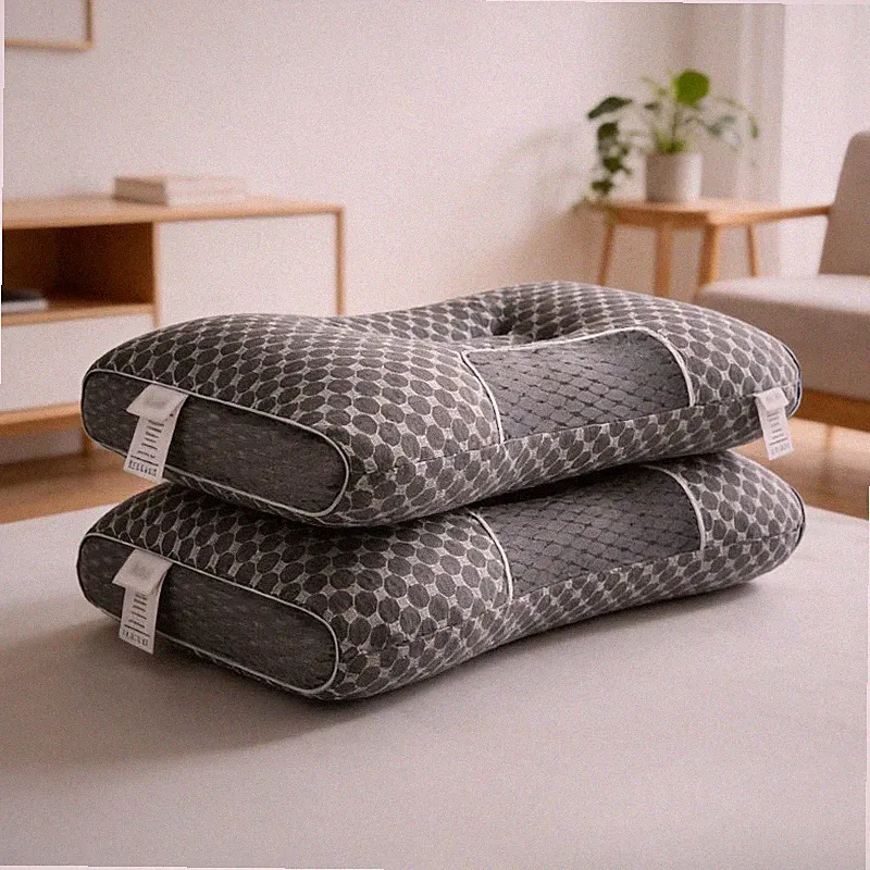 2Pcs Weiche Nackenkissen orthopädische Schulterkissen Bequeme Schlafkissen
