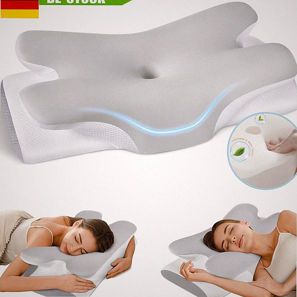 2x Kopfkissen Nackenkissen Memory Foam Kissen Orthopädisches Kissen Schlafkissen