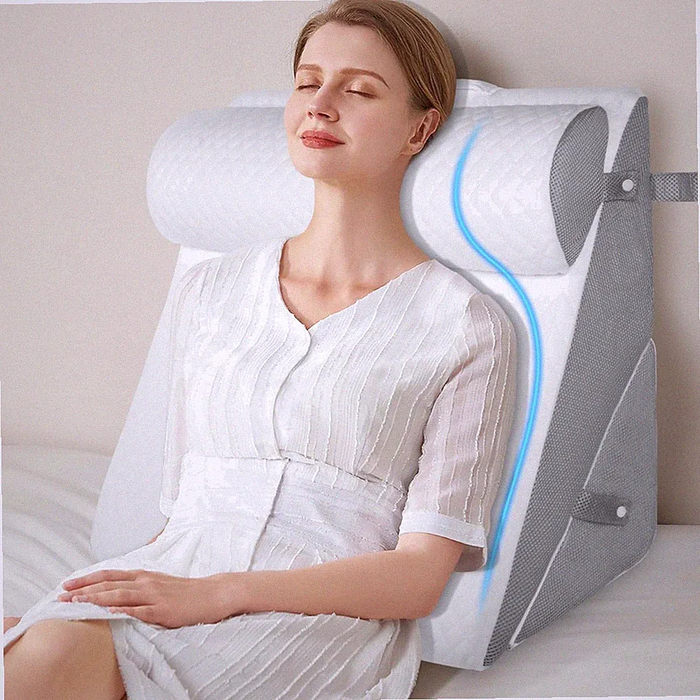 3-in-1 Keilkissen Bett orthopädisches Memory Foam Reflux Kissen
