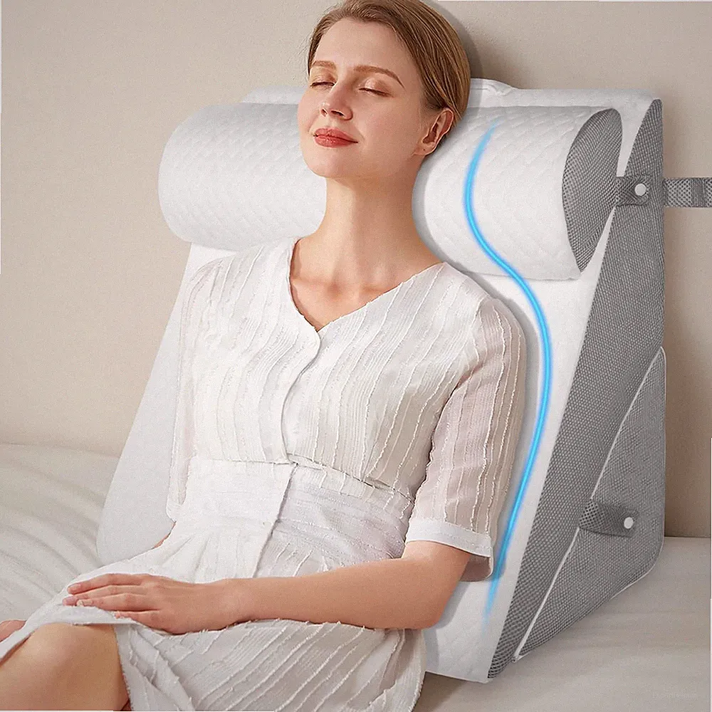 3-in-1 Keilkissen, Orthopädisches Keilkissen Bett , Memory Schaum Reflux Kissen