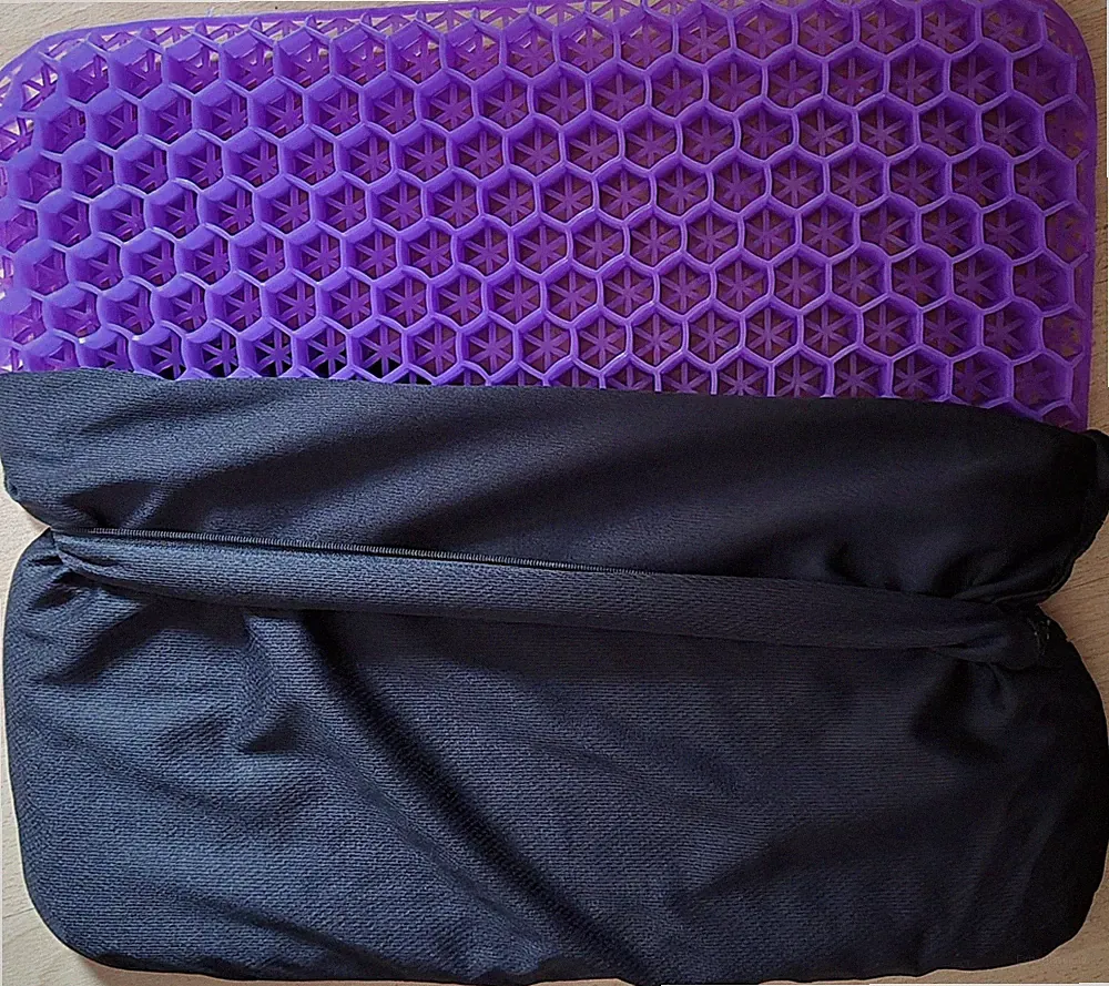 ​4x Gel Sitzkissen Orthopädisch Ergonomisch mit Bezug Neu OVP