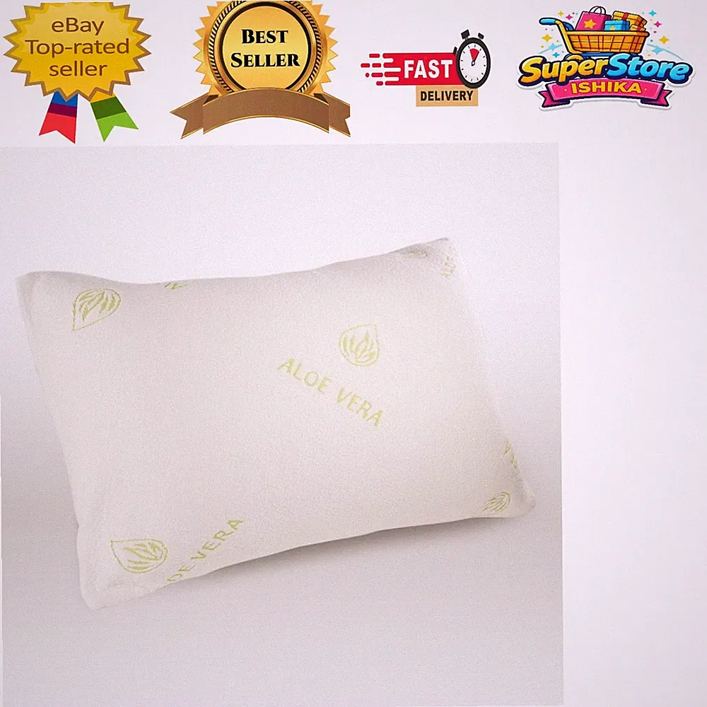 70 cm x 40 cm Aloe Vera Memory Foam Kissen - ergonomisches Design & kühlende Eigenschaften