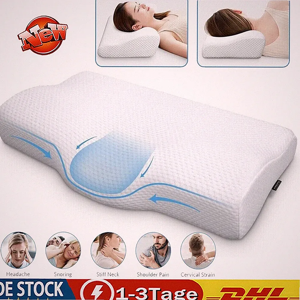 ANTISCHNARCH-KISSEN MEMORY FOAM KOPFKISSEN NACKENKISSEN SEITENSCHLÄFERKISSEN