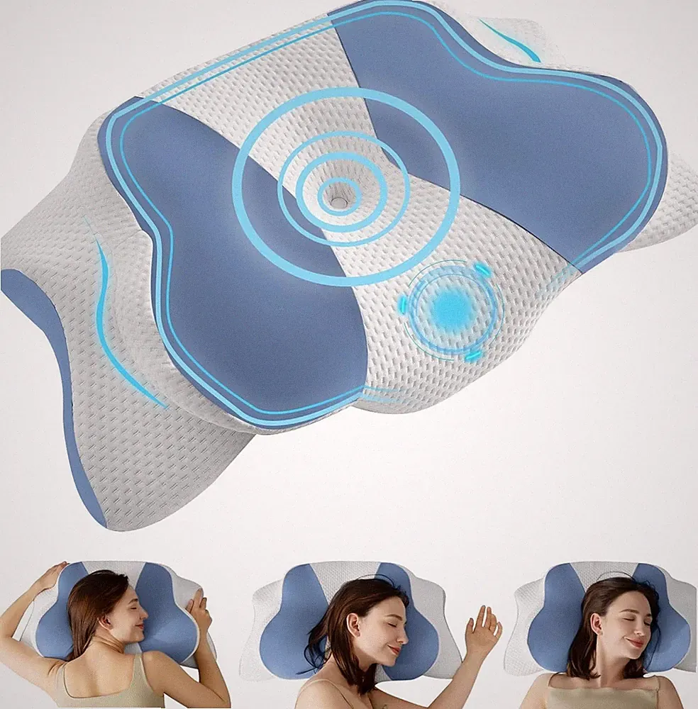 Antischnarch-Kissen Memory Foam Kopfkissen Nackenkissen Seitenschläferkissen De