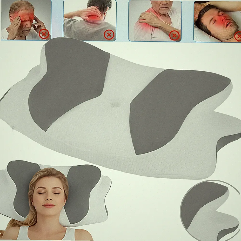 Antischnarchkissen Nackenkissen Nackenstützkissen Memory Foam Kissen für Seiten