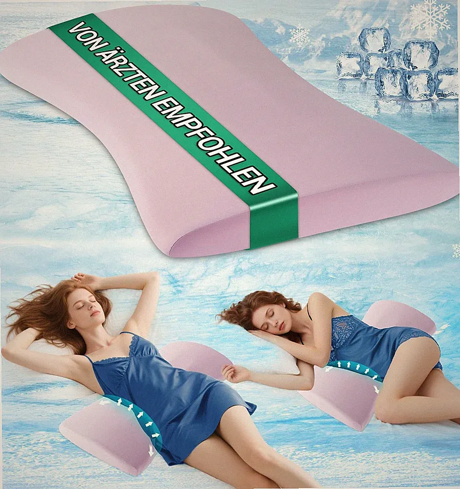 Antischnarchkissen Orthopädisches Lendenkissen Ergonomische Rücken & Lordosen...
