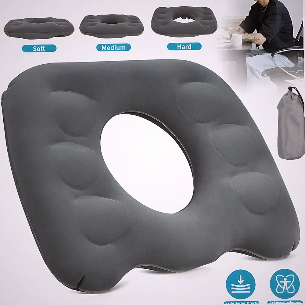 Aufblasbar Orthopädischer Sitzring Hämorrhoiden Sitzkissen Kissen Anti Dekubitus