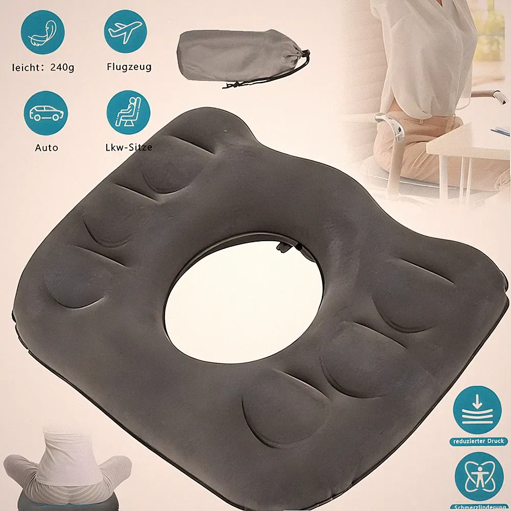 Aufblasbare Sitzkissen Ergonomische Sitzring Nach Op Donut Kissen für Büro Reise