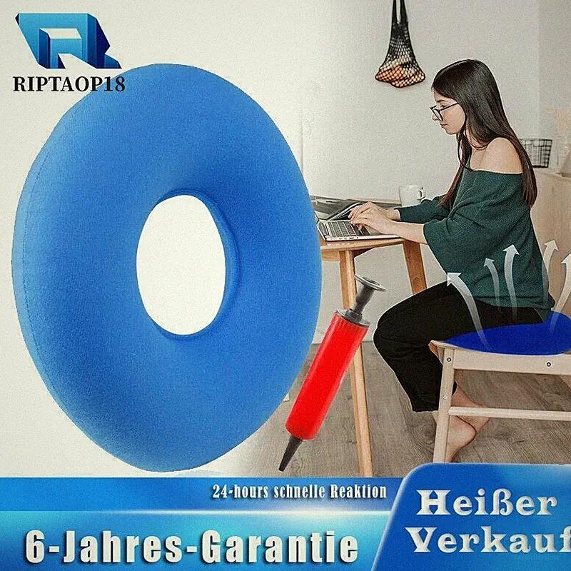 Aufblasbares Orthopädisch Ringkissen Dekubitus-Kissen für Rollstühle Schwangere