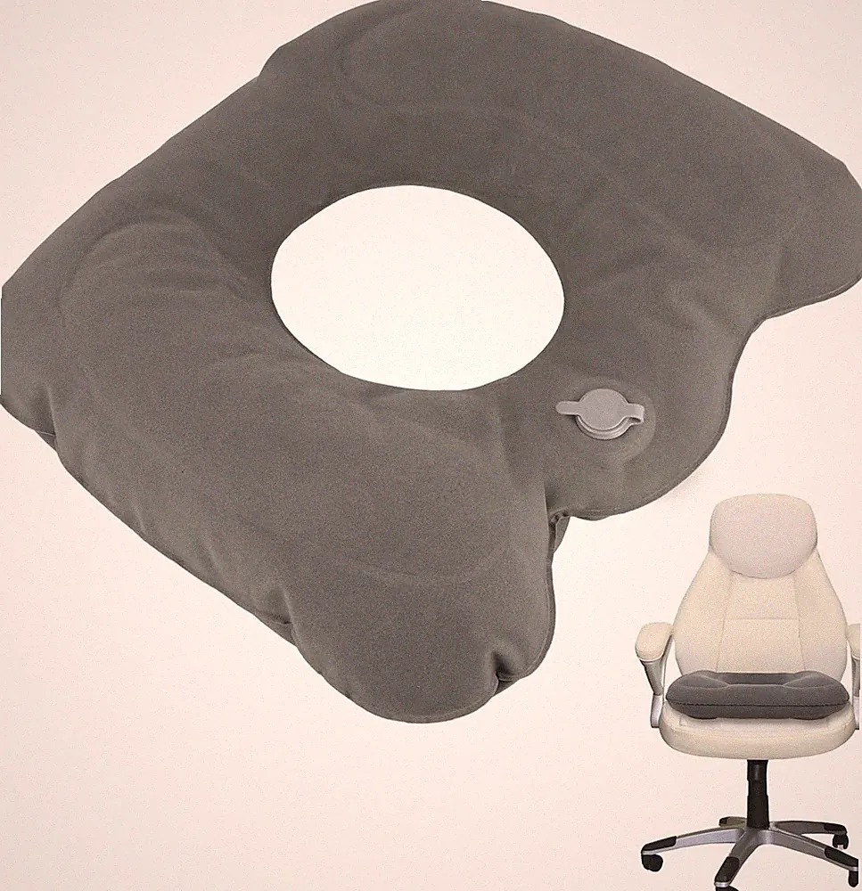 Aufblasbares orthopädisches Sitzkissen für Steißbein, Hämorrhoiden und Schmerzen