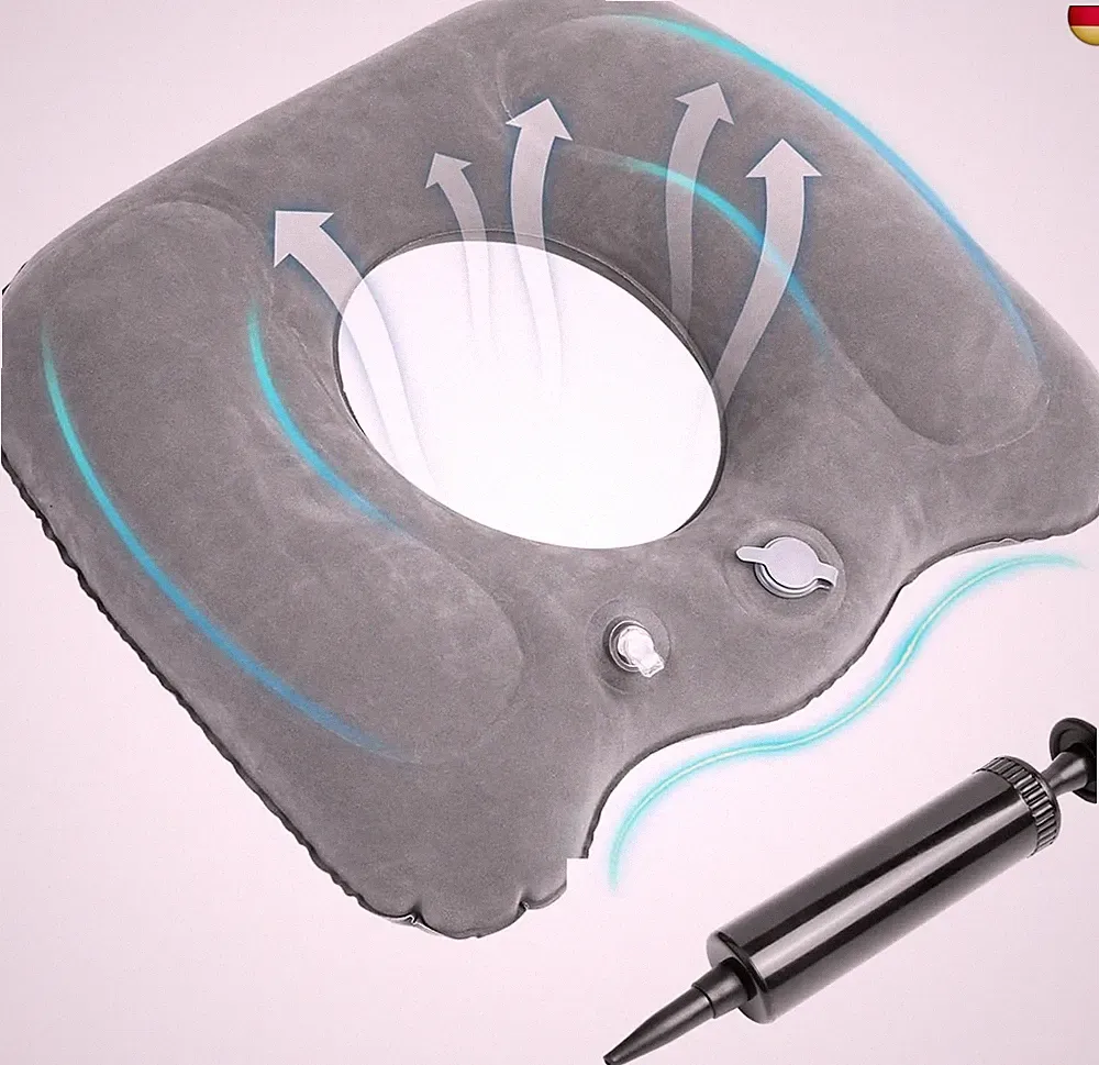 Aufblasbares Sitzkissen Orthopädisches Sitzkissen, Aufblasbares Kissen Donut