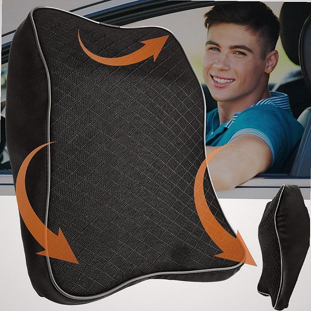Autositz Kopfstütze Pad Nackenstütze Memory Foam Reisekopf Kissen KFZ Kopfkissen