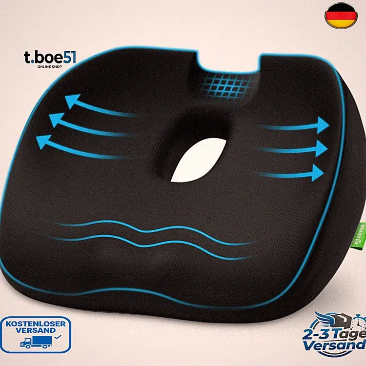 AUVON Sitzkissen Orthopädisch Hämorrhoiden Sitzkissen U-Form