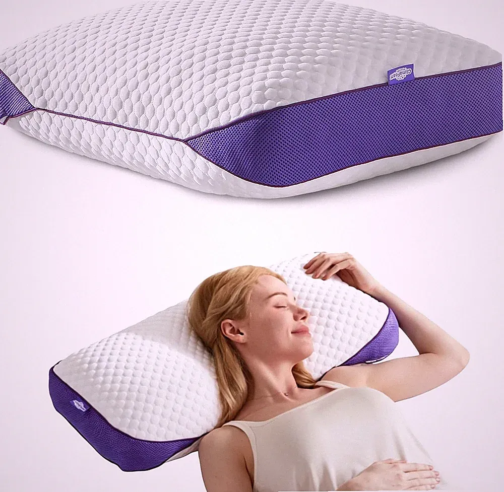 Bambus Memory Foam Kissen 50x75cm Ergonomisch Nackenstütze Orthopädisch