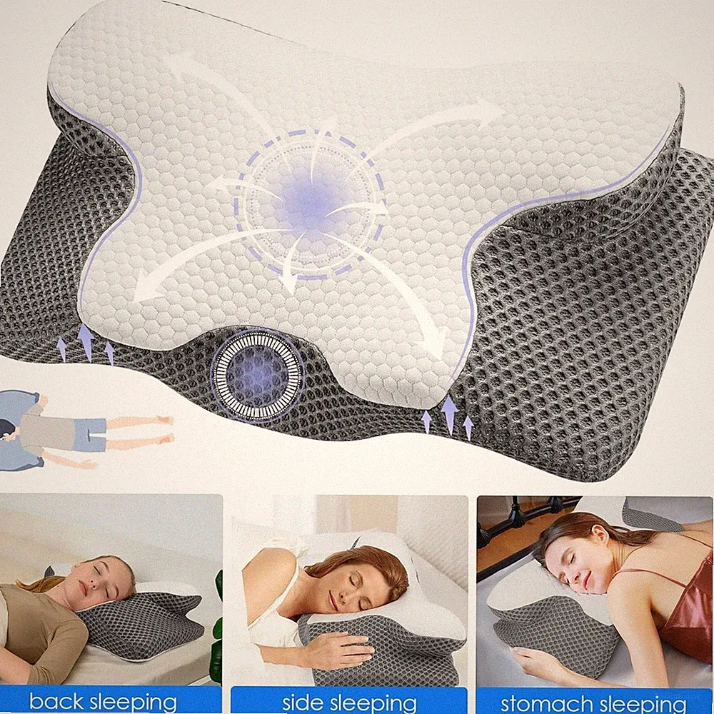 Bauchschläfer Therapiekissen Orthopädisch Schlafkissen Ergonomische Nackenkissen