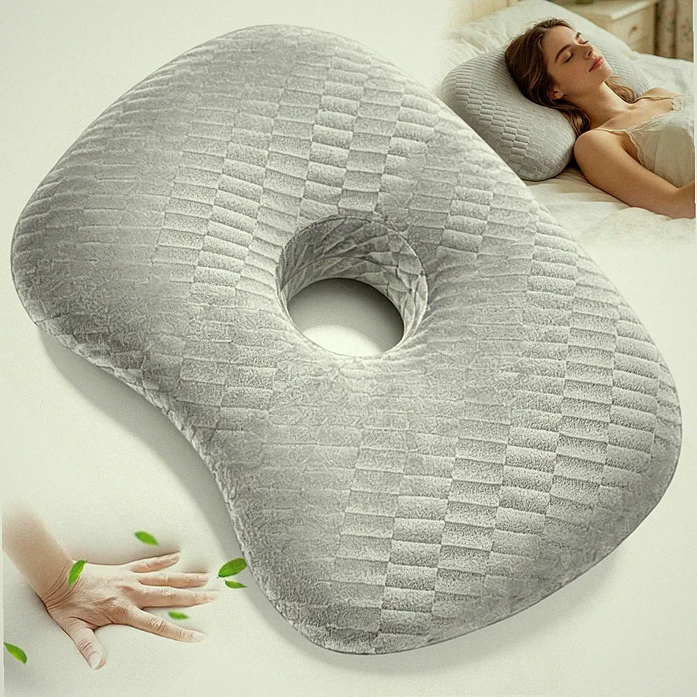 Bauchschläferkissen Orthopädisches Kissen Ergonomisch Waschbar Weich Für Sofa