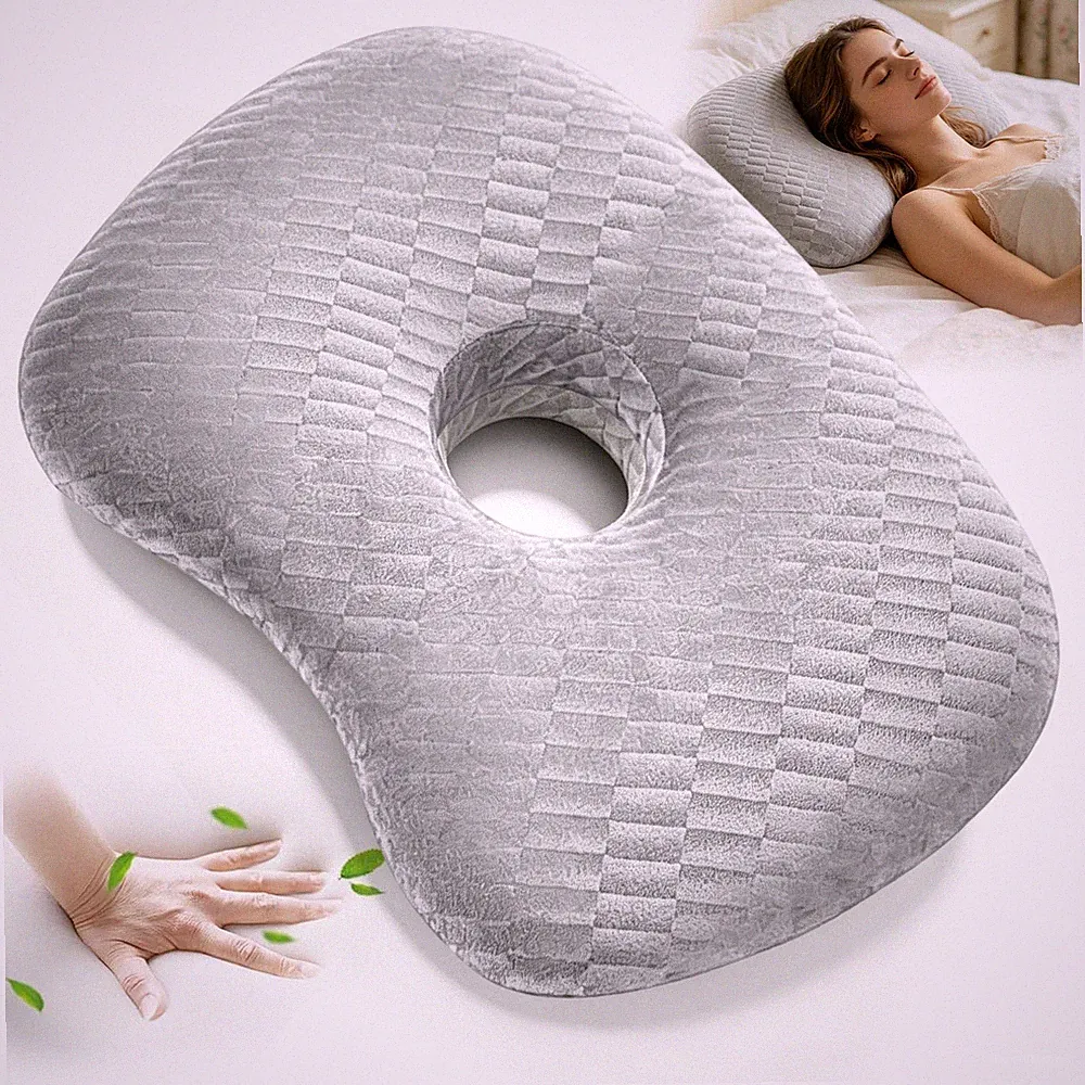 Bauchschläferkissen Orthopädisches Kissen Ergonomisch Waschbar Weich Für Sofa