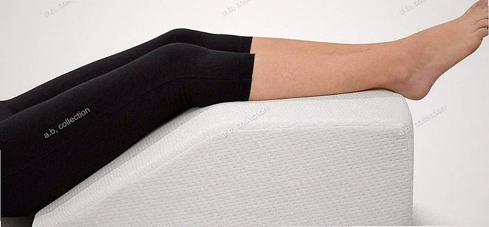 Bein Erhöhung Keil Kissen Rücken & Knie Unterstützung Schmerzlinderung Orthopädisch UK Schaum