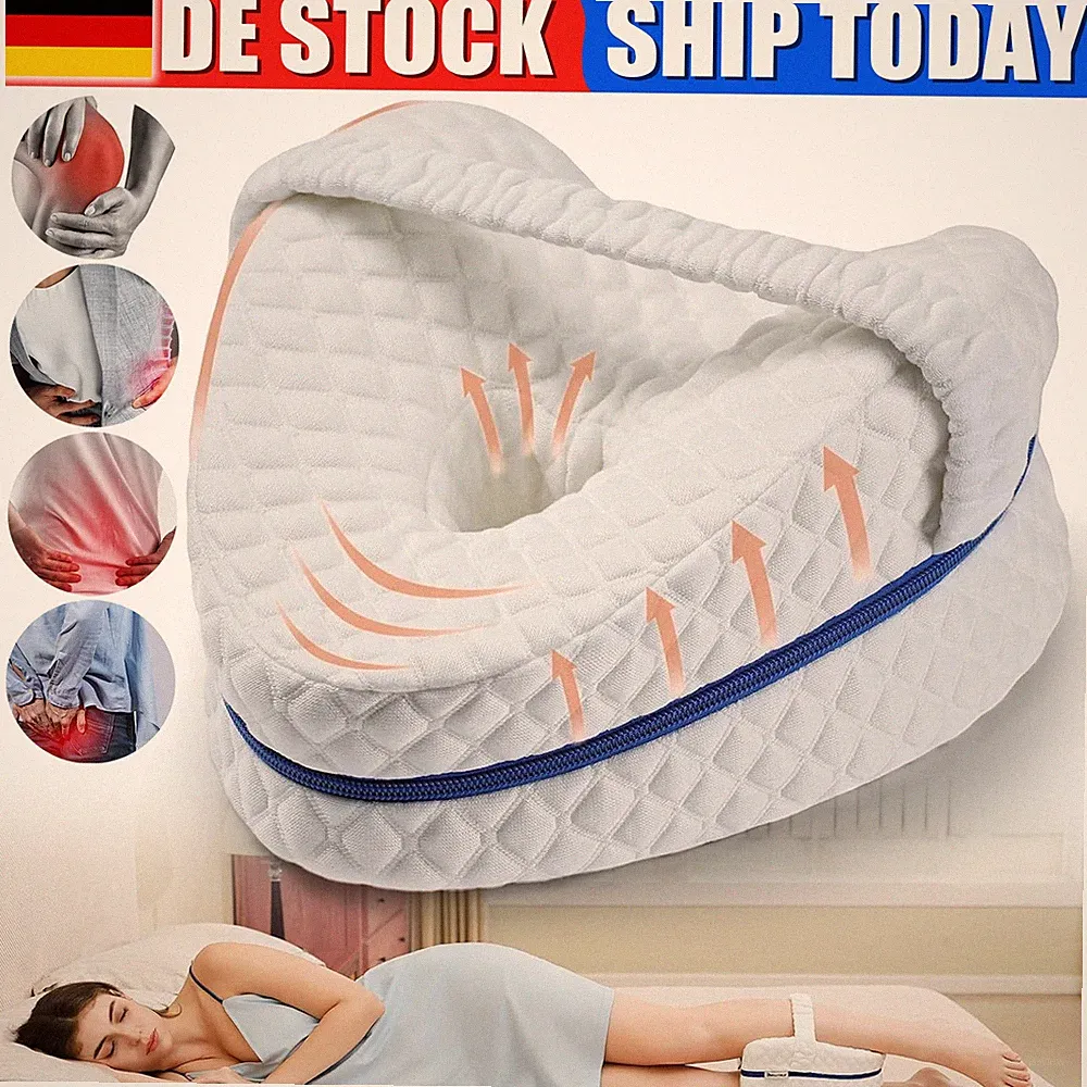 Beinkissen Kniekissen Seitenschläferkissen Memory-Schaum Orthopädisches Ideal