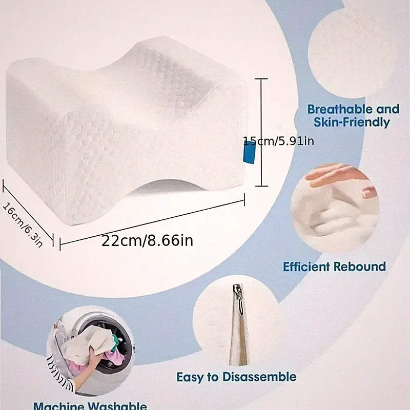 Beinkissen Memory Foam Orthopädisch Schlafkissen für Beine Beinehaltung