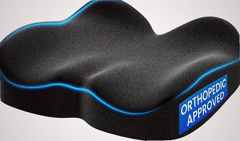 Benazcap Sitzkissen Orthopädisch, auch für Ischias & Schwangerschaft, groß