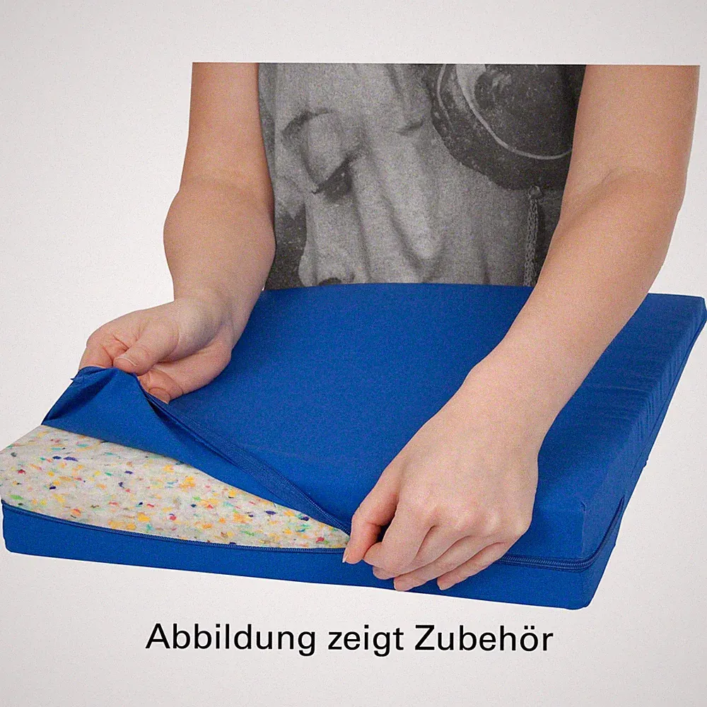 Bezug aus Baumwolle für Sitzkissen Orthopädisch Sitzkeil Keilkissen Maße 38x38cm