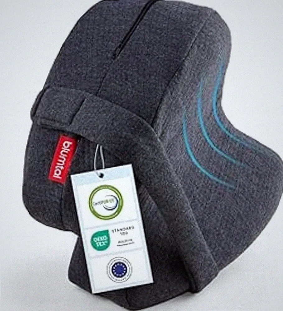 Blumtal-Kissen – Kniekissen, grau, orthopädischer Memory-Schaum