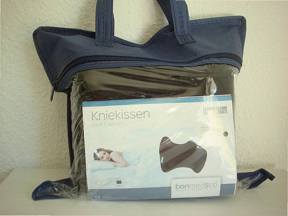 Bonmedico Kniekissen für Seitenschläfer - Orthopädisches Beinkissen Memory Foam