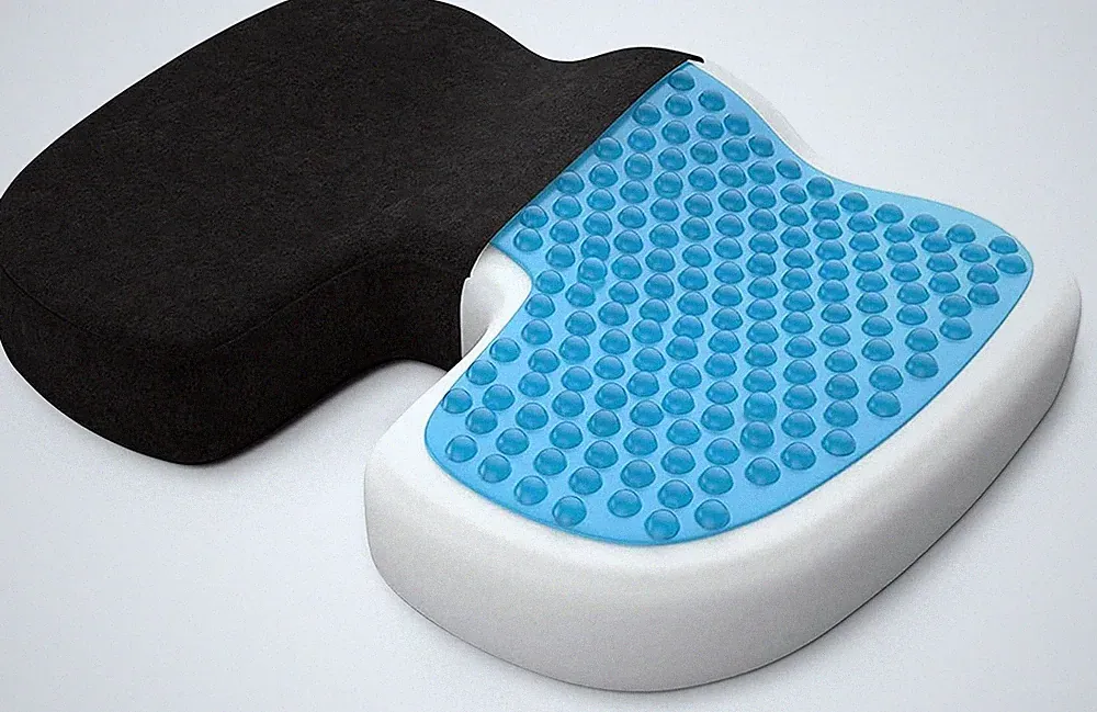 bonmedico Orthopädisches Sitzkissen – Memory Foam Gel – Standard