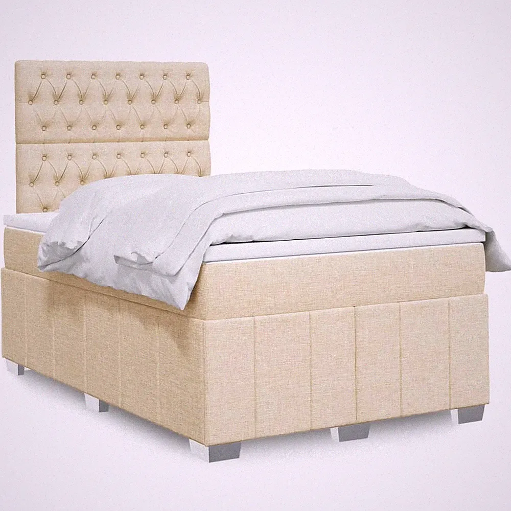 Boxspringbett Bett Polsterbett Schlafzimmerbett mit Matratze Stoff vidaXL