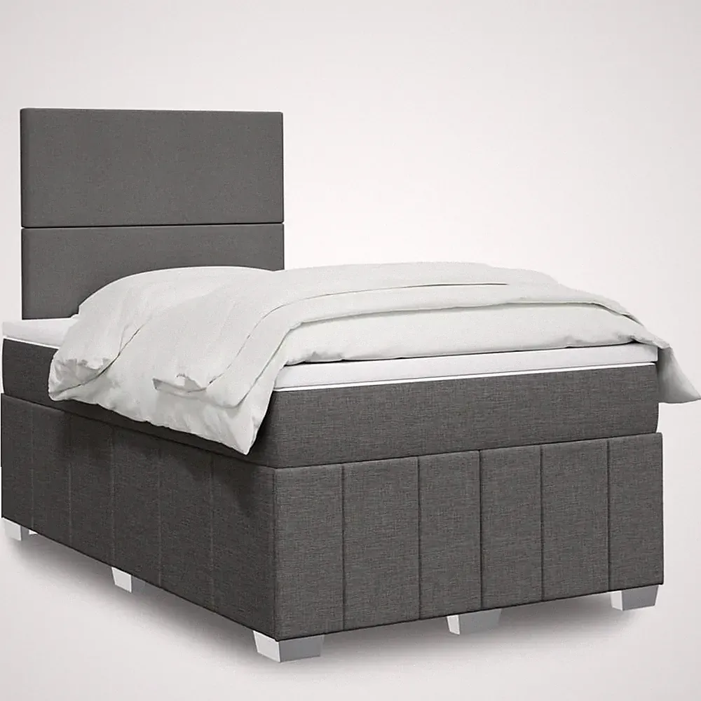 Boxspringbett Bett Polsterbett Schlafzimmerbett mit Matratze Stoff vidaXL
