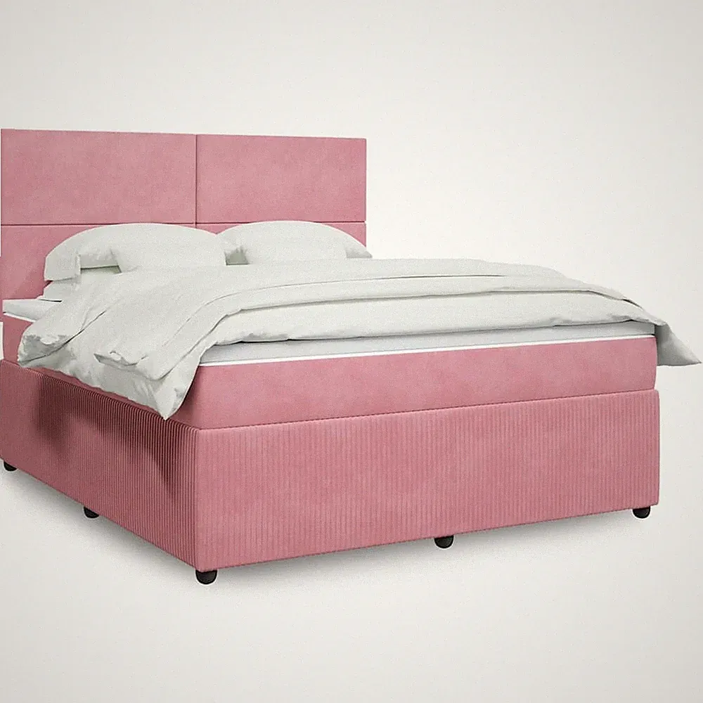 Boxspringbett mit Matratze Lattenrost Bettgestell Polsterbett Bett Samt vidaXL