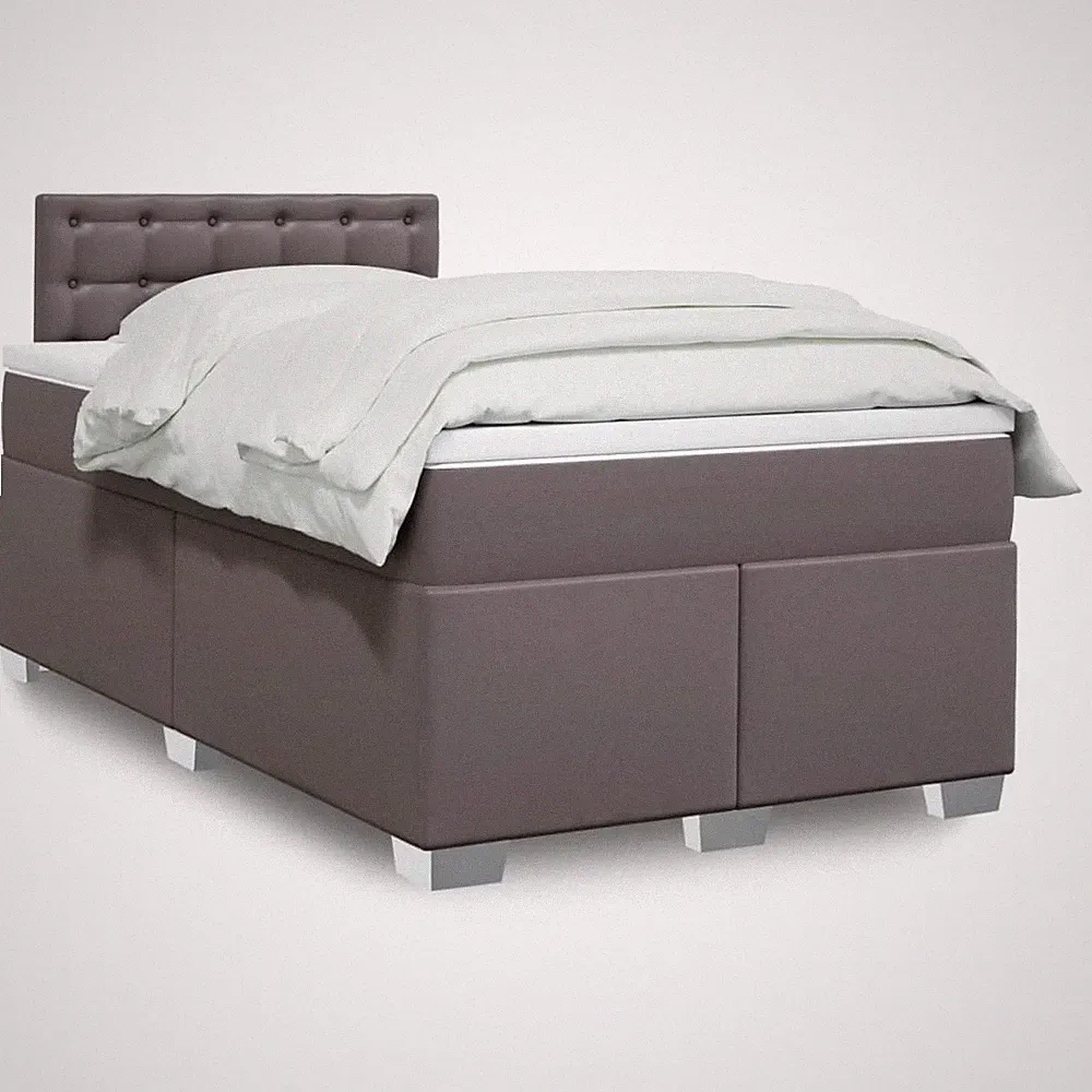 Boxspringbett Polsterbett Bett Bettgestell mit Matratze Kunstleder vidaXL