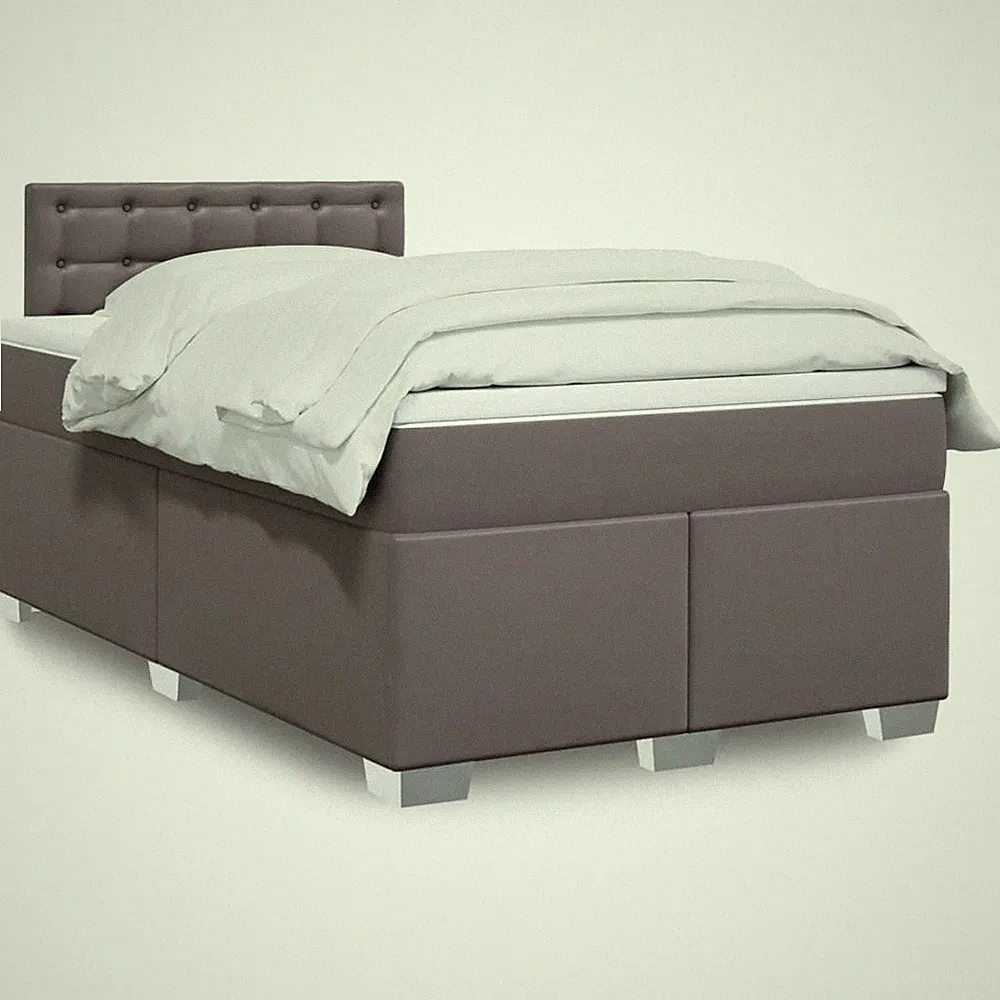Boxspringbett Polsterbett Bett Bettgestell mit Matratze Kunstleder vidaXL