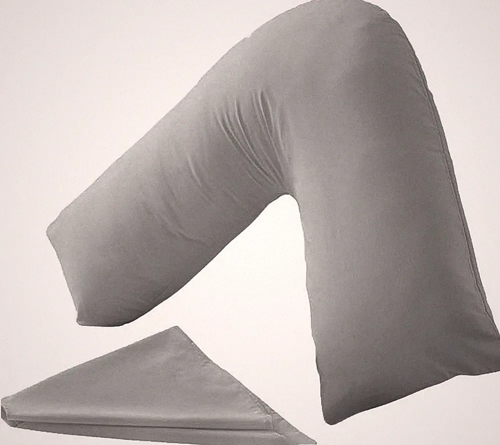 CnA Stores Orthopädisches V-förmiges Kissen Extra Polsterstütze für Kopf Nacken &