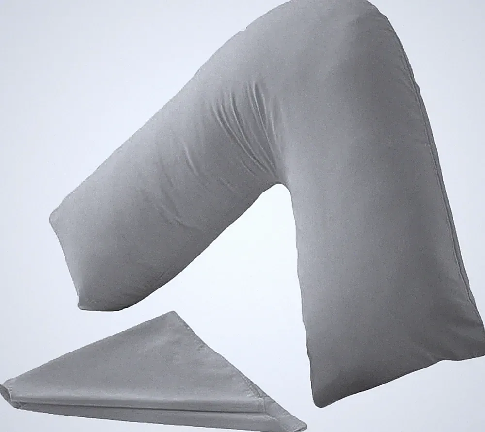 CnA Stores Orthopädisches V-förmiges Kissen Extra Polsterstütze für Kopf Nacken &