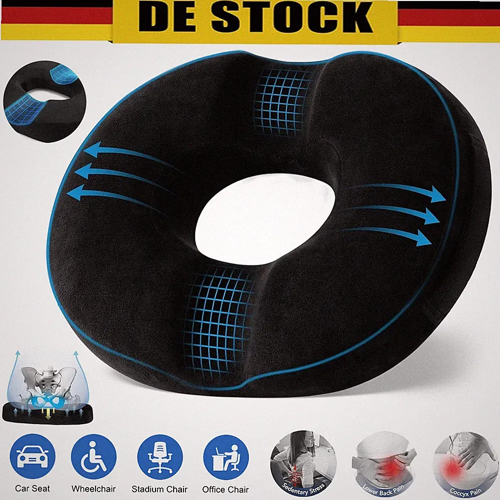 Comfort Orthopädischer Sitzring Donut Kissen Anti Dekubitus Kissen DE