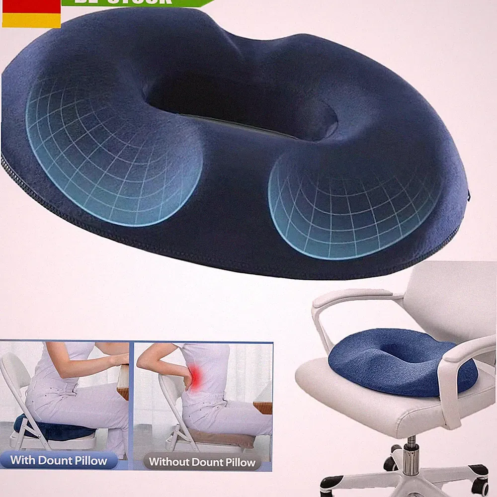 Comfort Orthopädischer Sitzring Hämorrhoiden Sitzkissen Anti Dekubitus Kissen DE