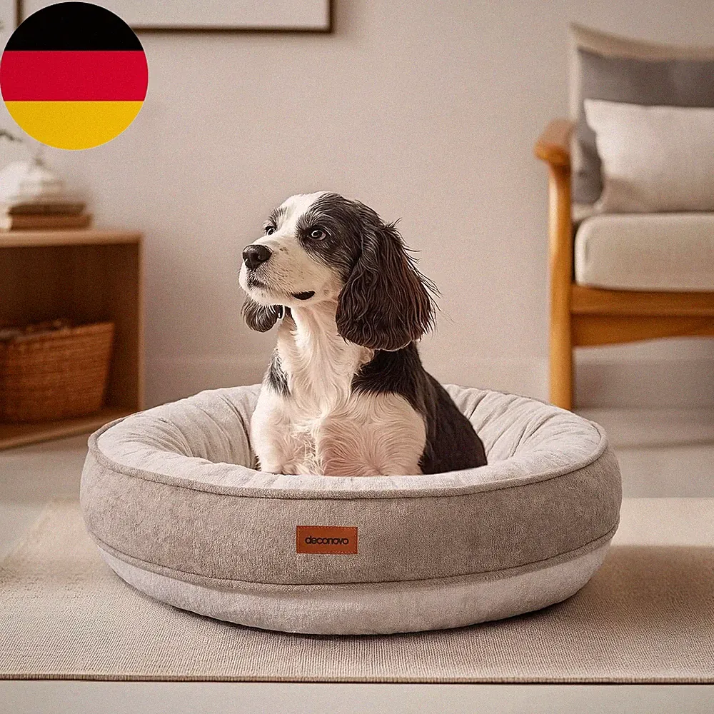Deconovo Orthopädisches Hundebett Für Kleine Hunde Ø 51 Cm Hundekissen Donut Kis