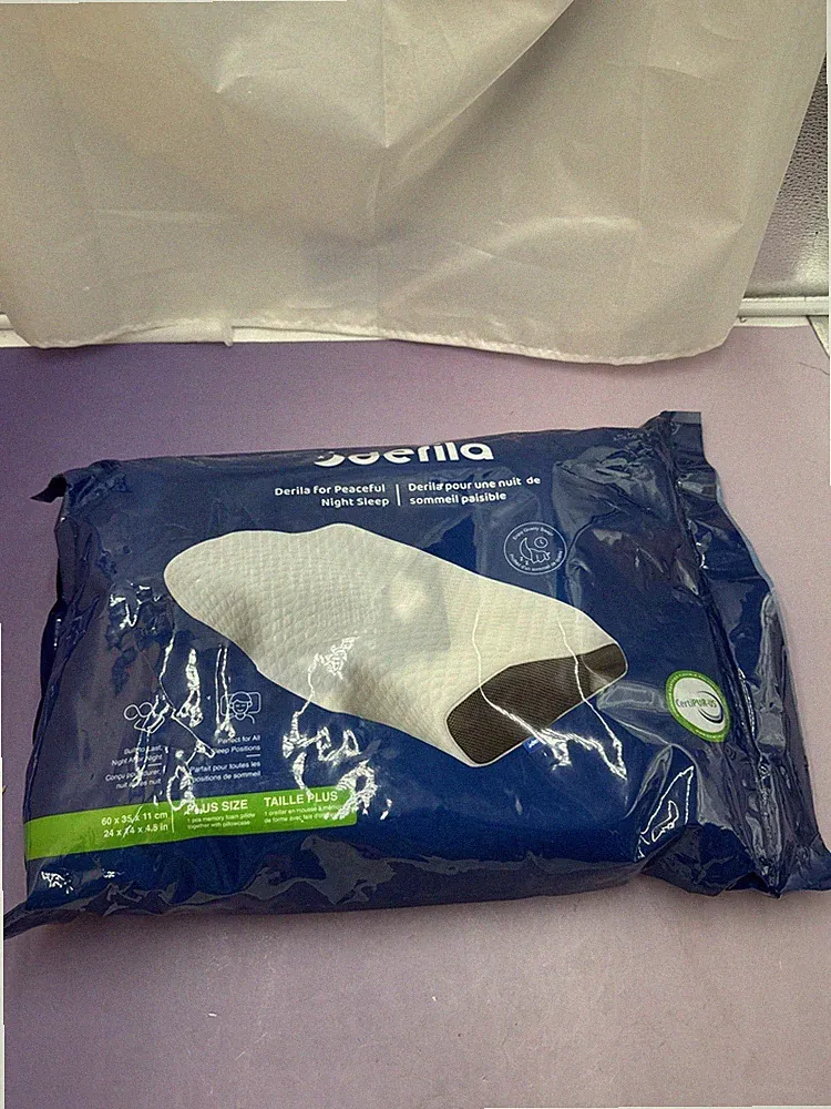 DERILA | Memory Foam King Size Kopfkissen für Seiten, Rücken und Bauchschläfer