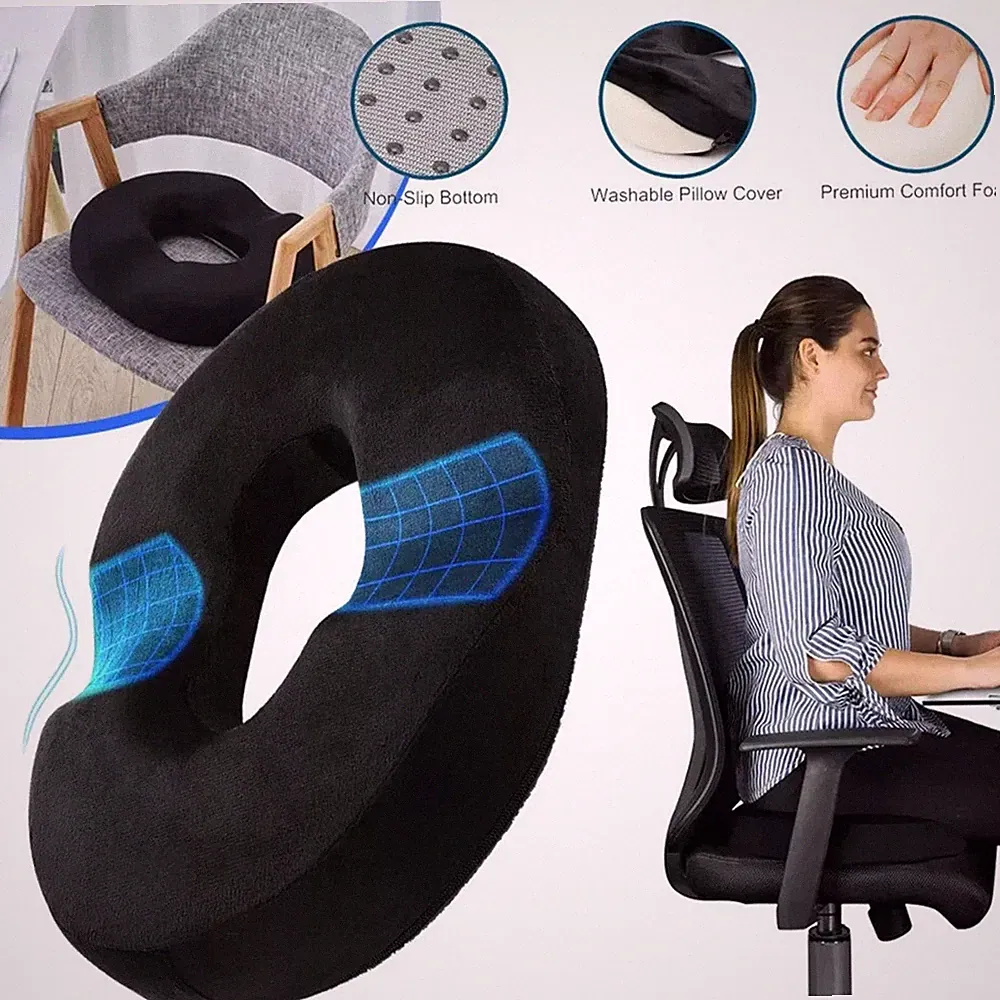 Donut Ring Stuhl Sitzkissen Memory Foam Stei?bein Sitzkissen Cushion Komfort Mat
