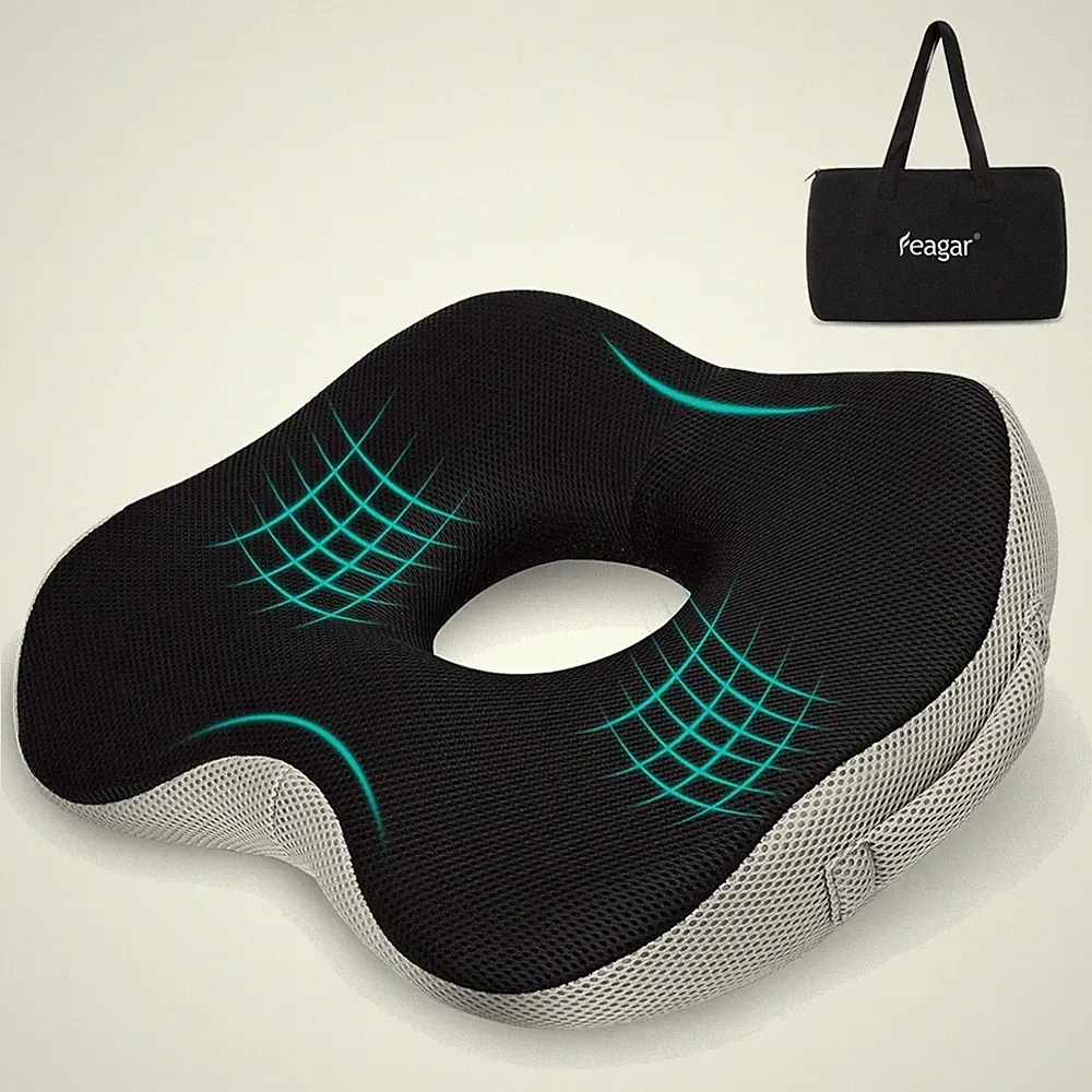 Donut Sitzkissen orthopädisch Memory Foam Rutschfest Waschbar