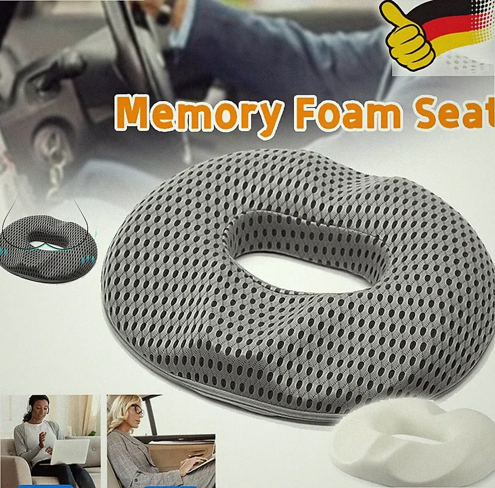 Donut Sitzkissen Orthopädisches Steißbeinkissen Memory Foam Stuhlkissen Stuhl DE