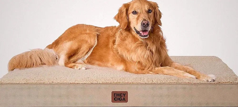 EHEYCIGA Orthopädisches Hundebett Grosse Hunde XL 112x81x9cm, Hundekissen Waschb