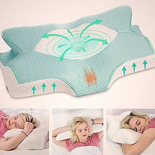 Elviros Cervical Memory Foam Kissen bei Nackenschmerzen Orthopädisches Nackenkissen für