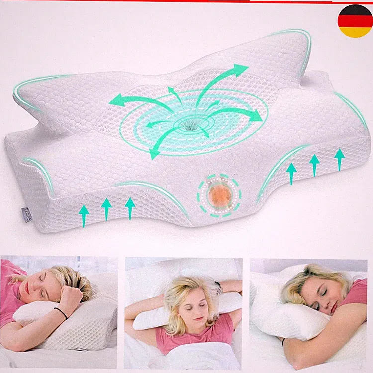 Elviros Orthopädisches Kissen aus Memory Foam, Seitenschläferkissen